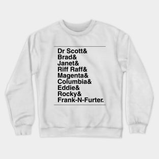 Rocky Horror Show Characters Crewneck Sweatshirt